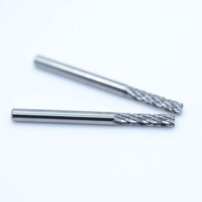Massivkarbid-Rotationsbrühe 3 mm zylindrisch mit Endschnitt B-Form Doppelschnitt für Stahl