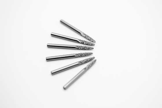 Massivkarbid-Rotationsbrühe SF-43, 1/8-Zoll-Durchmesser, Baumform mit spitzen Ende, doppelt geschnitten für Stahl