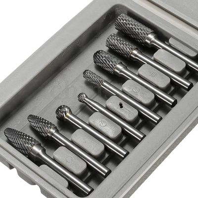 Guter Preis Veredelung von Wolfram-Carbid-Burr-Satz 8 Stück Standard-Doppelschnitt-Carbide-Burr-Werkzeug online