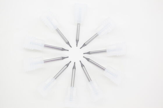 Guter Preis 0,047" 3-schneidige Schaftfräser mit variabler Helix und Mikrodurchmesser für Aluminiumlegierungen, Kupferlegierung mit PVD-Beschichtung online