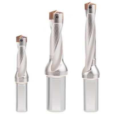Guter Preis 3D-indizierbare Wolframkarbidbits Cnc-Tiefenbohrung Stahlspirale Flöte online