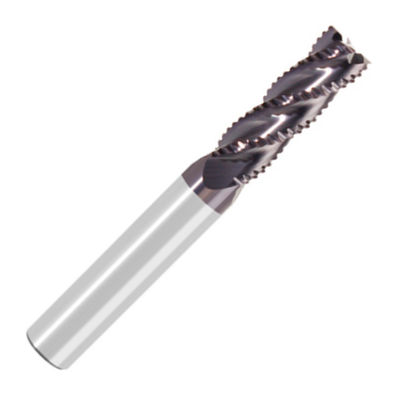 Guter Preis 6 mm HRC60 3 Flötenkarbid-Rohholz-Endmühlen für Stahl mit AITiN-Beschichtung online