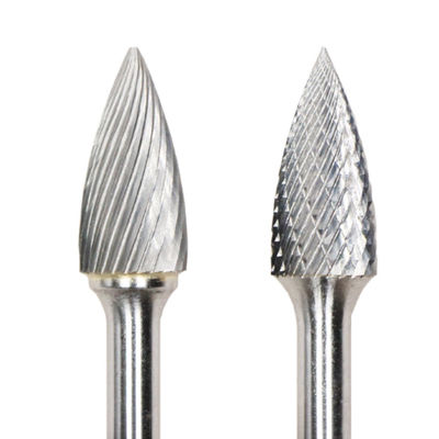 Guter Preis 12 mm Dia SG Baumpunkt End Doppelschnitt-Carbide-Burr 6 mm Schank-Carbide-Burr für die Schleifmaschine online