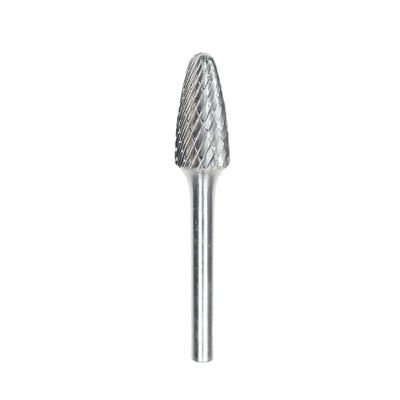 Qualität SF-5 Baumradius Ende Wolframkarbid Burr 1/4 "Standard-Doppelschnitt-Die-Schleifmaschine Deburring Bits usine