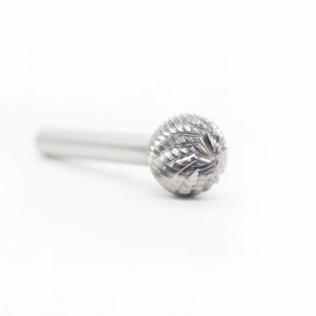 Guter Preis 19mm Schnittdurchmesser D-Ball-Form Hartmetallfräser mit 8mm Schaftdurchmesser Doppelschnitt-Hartmetall-Rotationsfeilen online