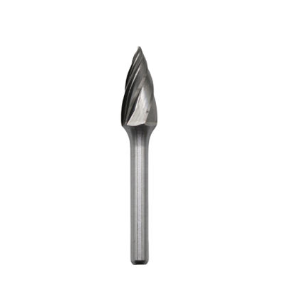 G-Form Standard Hartmetallfräser 10mm*20mm Spitzbaum Hartmetallfräser auf 6mm Schaft Aluminium-Schnitt